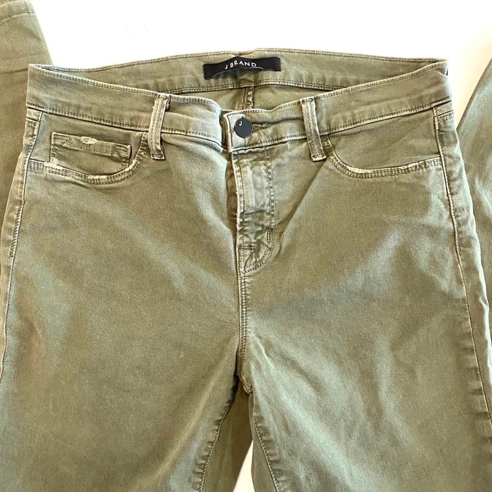 J brand Skinny Leg Jungle Green Pant - Picture 9 of 9
